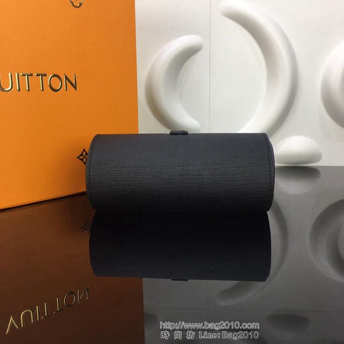 路易威登LV 頂級原單 優雅腕表盒 Eclipse 柔軟的Monogram帆布面 皮質系帶與搭扣設計 安全牢靠  YDH2575